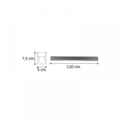 Inlight Κρεμαστό φωτιστικό LED 40W 3CCT (By Switch) από αλουμίνιο σε μαύρη απόχρωση D:120cm (6072-120-BL)