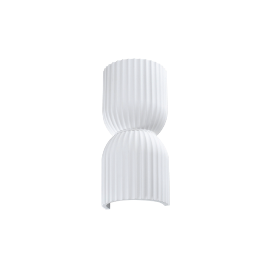 Inlight Φωτιστικό Τοίχου Γύψινο GU10 (x2), Λευκό D:13x26,5x7,5cm(43075-White)