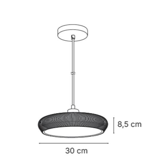 Inlight Κρεμαστό Γύψινο Φωτιστικό E27, Γκρι, D:30x8,5cm(4102-B-Gray) Inlight Κρεμαστό Γύψινο Φωτιστικό E27, Γκρι, D:30x8,5cm(4102-B-Gray)