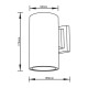it-Lighting Candler E27 Up or Down Outdoor Light in Gray Color (80203734) it-Lighting Candler E27 Up or Down Outdoor Light in Gray Color (80203734)