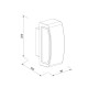 it-Lighting Winona 1xΕ27 Outdoor Up-Down Wall Lamp Black D:90x120x220mm (80205414)