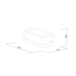it-Lighting Zar Outdoor Wall Lamp Black 1xE27 D:100x145x245mm (80205614) it-Lighting Zar Outdoor Wall Lamp Black 1xE27 D:100x145x245mm (80205614)