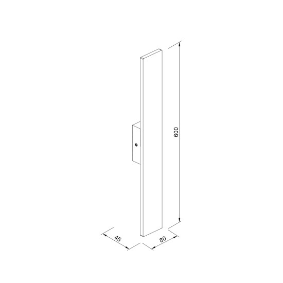 it-Lighting Allatoona LED 10W 3000K Outdoor Wall Lamp Black D:45x80x600 mm (80205711) it-Lighting Allatoona LED 10W 3000K Outdoor Wall Lamp Black D:45x80x600 mm (80205711)