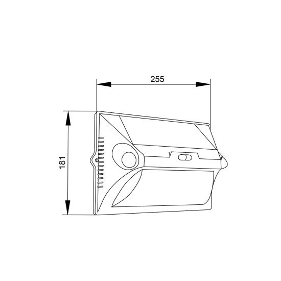 it-Lighting Teal LED 10W Solar Outdoor Wall Lamp Black D:255 x 181mm (80207111S) it-Lighting Teal LED 10W Solar Outdoor Wall Lamp Black D:255 x 181mm (80207111S)