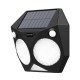 it-Lighting Tortoise LED 6W 3000K Solar Outdoor Wall Lamp Black D:160x160x60mm (80207211S)