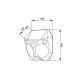 it-Lighting Tortoise LED 6W 3000K Solar Outdoor Wall Lamp Black D:160x160x60mm (80207211S)