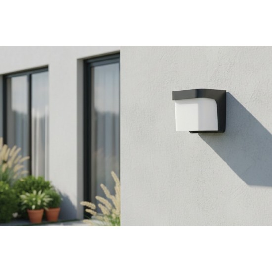 it-Lighting Redwood LED 13W 3CCT Outdoor Wall Lamp Black D:17,5cm (80207410)