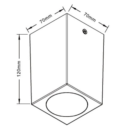 it-Lighting Cowart GU10 Outdoor Ceiling Down Light Grey (80300634)