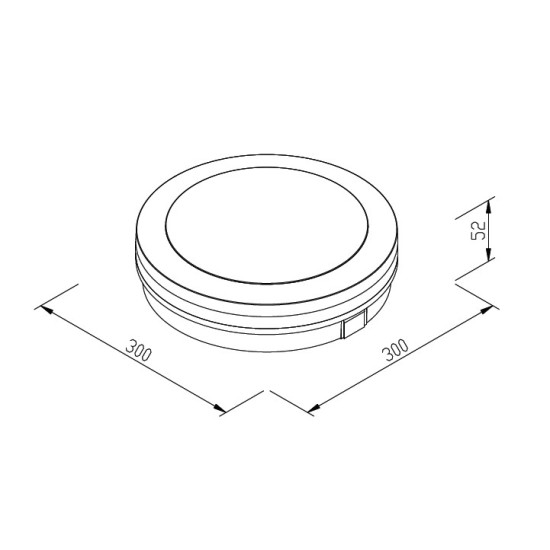 it-Lighting Klamath LED 36W 3CCT Outdoor Ceiling Light Anthracite D:30cmx5,2cm (80301140)