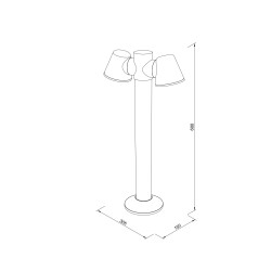 it-Lighting Shasta 2xGU10 Outdoor Pole Light Black D:150x305x600mm (80400814) it-Lighting Shasta 2xGU10 Outdoor Pole Light Black D:150x305x600mm (80400814)