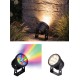 it-Lighting Crest peak LED 7W RGB CCT Outdoor Wall Lamp Black D:8.5 x 12cm (80700415)