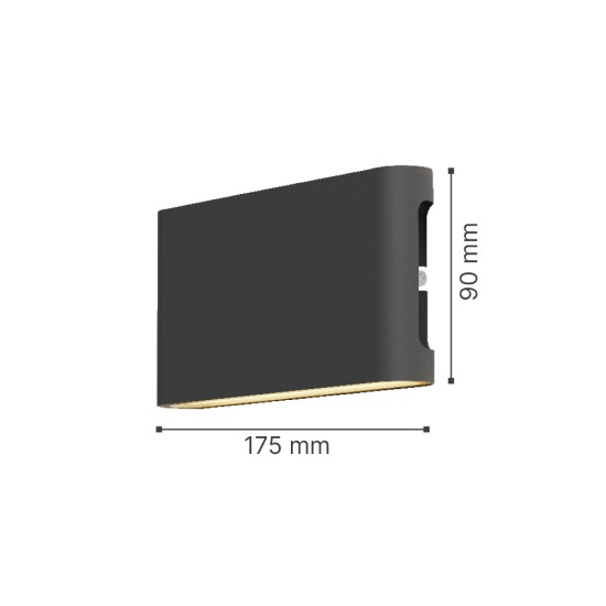 it-Lighting Niskey - LED 10W 3CCT Up and Down Wall Light in Grey Color (80204130) it-Lighting Niskey - LED 10W 3CCT Up and Down Wall Light in Grey Color (80204130)