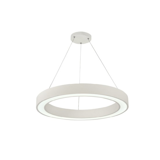 InLight Κρεμαστό φωτιστικό LED 88W 3CCT (by switch on base) σε λευκή απόχρωση D:80cm (6073-80-WH) InLight Κρεμαστό φωτιστικό LED 88W 3CCT (by switch on base) σε λευκή απόχρωση D:80cm (6073-80-WH)