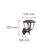 it-Lighting Avalanche 1xE27 Outdoor Wall Lamp Black D:22cmx30cm (80201214)