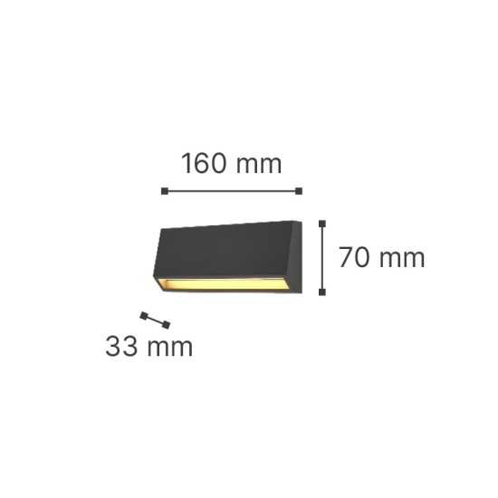 it-Lighting Blue LED 3W 3CCT Outdoor Wall Lamp Grey D:16cmx7cm (80202230) it-Lighting Blue LED 3W 3CCT Outdoor Wall Lamp Grey D:16cmx7cm (80202230)