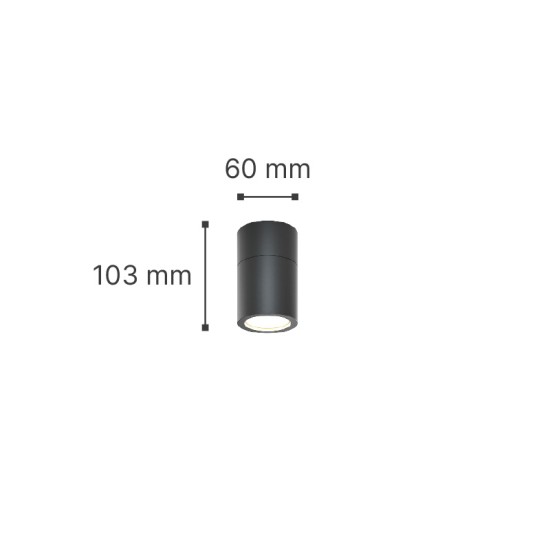 it-Lighting Chelan 1xGU10 Outdoor Ceiling Down Light Grey D:10.3cmx6cm (80300134) it-Lighting Chelan 1xGU10 Outdoor Ceiling Down Light Grey D:10.3cmx6cm (80300134)