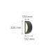 it-Lighting Clear 1xE27 Outdoor Up-Down Wall Lamp White D:32cmx13cm (80202724)