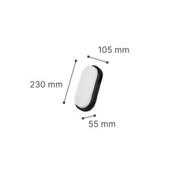 it-Lighting Echo LED 15W 3CCT Outdoor Wall Lamp White D:23cmx10.5cm (80202920)