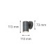it-Lighting Eklutna 1xGU10 Outdoor Wall Lamp Anthracite D:11.3cmx11.3cm (80200544)