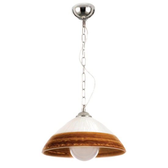 InLight Κρεμαστό φωτιστικό από καφέ γυαλί 1XE27 D:35cm (4409-Α-Καφέ) InLight Κρεμαστό φωτιστικό από καφέ γυαλί 1XE27 D:35cm (4409-Α-Καφέ)