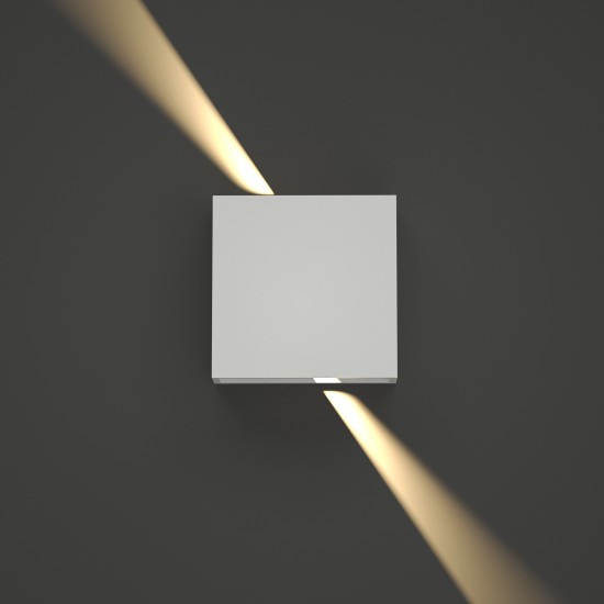 it-Lighting Yellowstone LED 4W Outdoor Up-Down Adjustable Wall Lamp White D:12cmx12cm (80200921)