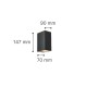 it-Lighting Havasu 2xGU10 Outdoor Up-Down Wall Lamp White D14.7cmx9cm (80200324)