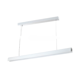Inlight Γραμμικό Κρεμαστό Γύψινο Φωτιστικό LED 36W, 2CCT, Λευκό D:150x8,7cm(6123-White)
