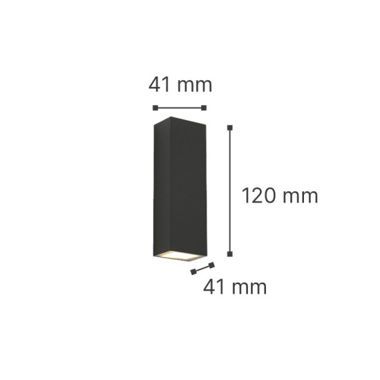it-Lighting Lanier LED 5W 3000K Outdoor Up-Down Adjustable Wall Lamp White D:12cmx4.1cm (80201021)