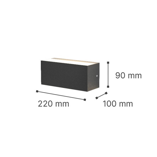 it-Lighting Martin LED 12W 3CCT Outdoor Up-Down Wall Lamp Grey D:22cmx9cm (80200730) it-Lighting Martin LED 12W 3CCT Outdoor Up-Down Wall Lamp Grey D:22cmx9cm (80200730)