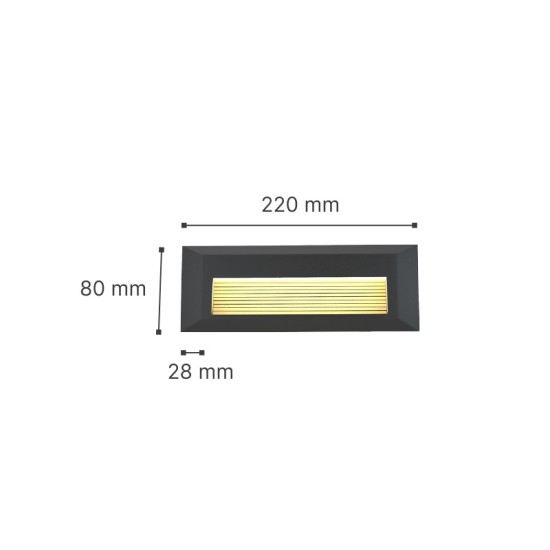 it-Lighting Mono LED 3W 3CCT Outdoor Wall Lamp Anthracite D:22cmx2.8cm (80201740) it-Lighting Mono LED 3W 3CCT Outdoor Wall Lamp Anthracite D:22cmx2.8cm (80201740)
