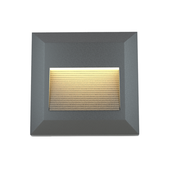 it-Lighting Salmon LED 2W 3CCT Outdoor Wall Lamp Anthracite CCT D:12.4cmx12.4cm (80201840)