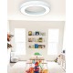 InLight Κρεμαστό φωτιστικό LED 50W 4000K σε λευκή απόχρωση D:80cm (6171-80-WH)