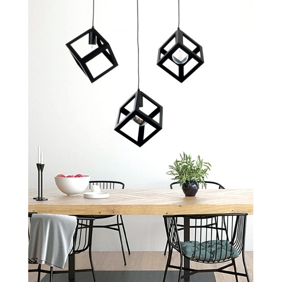 InLight Κρεμαστό φωτιστικό από μαύρο μέταλλο 3XE27 D:60cm (4400-3-BL-ΡΑΓΑ) InLight Κρεμαστό φωτιστικό από μαύρο μέταλλο 3XE27 D:60cm (4400-3-BL-ΡΑΓΑ)
