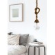 InLight Κρεμαστό φωτιστικό από καφέ σχοινί 1XE27 D:130cm (4381-1-BL) InLight Κρεμαστό φωτιστικό από καφέ σχοινί 1XE27 D:130cm (4381-1-BL)