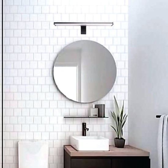InLight Επιτοίχιο φωτιστικό LED 10W 4000K από πλαστικό σε χρώμιο απόχρωση D:40cm (1043-Β) InLight Επιτοίχιο φωτιστικό LED 10W 4000K από πλαστικό σε χρώμιο απόχρωση D:40cm (1043-Β)
