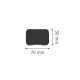 it-Lighting Silver LED 1W 3000K Outdoor Wall Lamp Anthracite D:5cmx7cm (80202440)