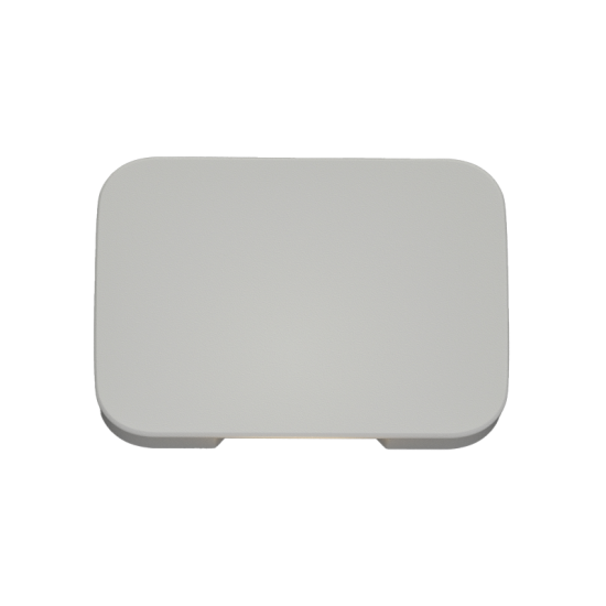 it-Lighting Silver LED 1W 3000K Outdoor Wall Lamp White D:5cmx7cm (80202420)