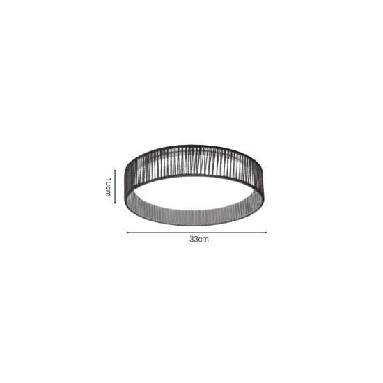 Inlight Πλαφονιέρα οροφής LED 24W 3CCT (by switch on base) από σχοινί και ακρυλικό D:33cm (42039-C) Inlight Πλαφονιέρα οροφής LED 24W 3CCT (by switch on base) από σχοινί και ακρυλικό D:33cm (42039-C)