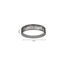 Inlight Πλαφονιέρα οροφής LED 36W 3CCT (by switch on base) από σχοινί και ακρυλικό D:43cm (42039-B) Inlight Πλαφονιέρα οροφής LED 36W 3CCT (by switch on base) από σχοινί και ακρυλικό D:43cm (42039-B)