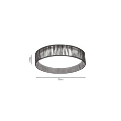 Inlight Πλαφονιέρα οροφής LED 45W 3CCT (by switch on base) από σχοινί και ακρυλικό D:53cm (42039-A) Inlight Πλαφονιέρα οροφής LED 45W 3CCT (by switch on base) από σχοινί και ακρυλικό D:53cm (42039-A)