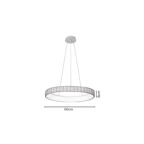 Inlight Κρεμαστό Φωτιστικό LED από σχοινί 3CCT, 32W D:60x8cm (42041) Inlight Κρεμαστό Φωτιστικό LED από σχοινί 3CCT, 32W D:60x8cm (42041)