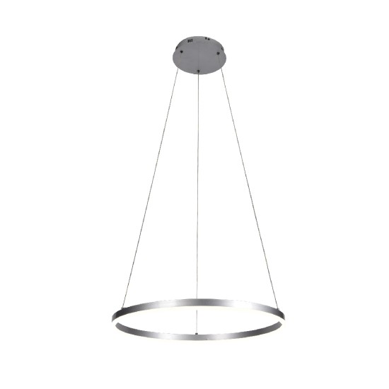 Inlight Κρεμαστό φωτιστικό LED 36W 3CCT (by switch on base) D:80cm (6095-AB-Silver) Inlight Κρεμαστό φωτιστικό LED 36W 3CCT (by switch on base) D:80cm (6095-AB-Silver)