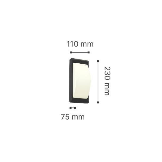 it-Lighting Wilson 2xG9 Outdoor Up-Down Wall Lamp Anthracite D:23cmx11cm (80202844)