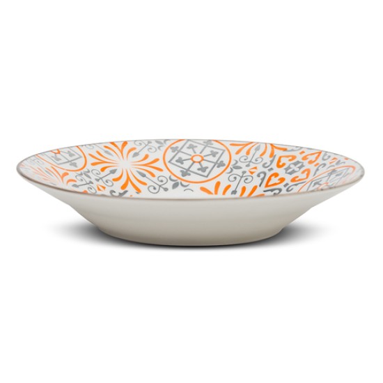 Πιάτο σούπας πορσελάνινο "Maiolica orange" 22.5cm