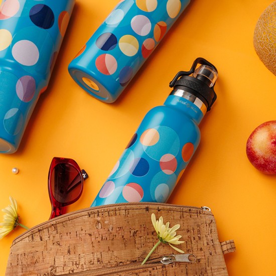 Θερμός μπουκάλι ανοξείδωτο "We Care", Color Dots 500ml Θερμός μπουκάλι ανοξείδωτο "We Care", Color Dots 500ml