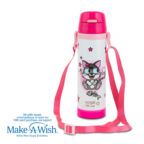 Παγούρι θερμός ανοξείδωτο "We Care", Kitty 500ml Παγούρι θερμός ανοξείδωτο "We Care", Kitty 500ml