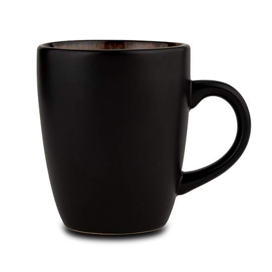 Κούπα stoneware "Skylar" καφέ 350ml