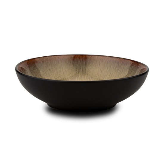 Πιάτο σούπας stoneware "Skylar" καφέ 20cm