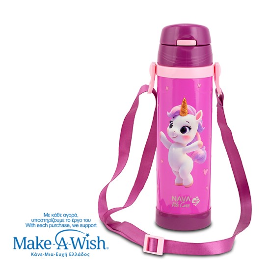Παγούρι θερμός ανοξείδωτο "We Care", Pink Unicorn 500ml