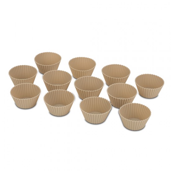 Φόρμες σιλικόνης για cupcakes "Misty" σετ 12 τεμαχίων 6.5cm Φόρμες σιλικόνης για cupcakes "Misty" σετ 12 τεμαχίων 6.5cm